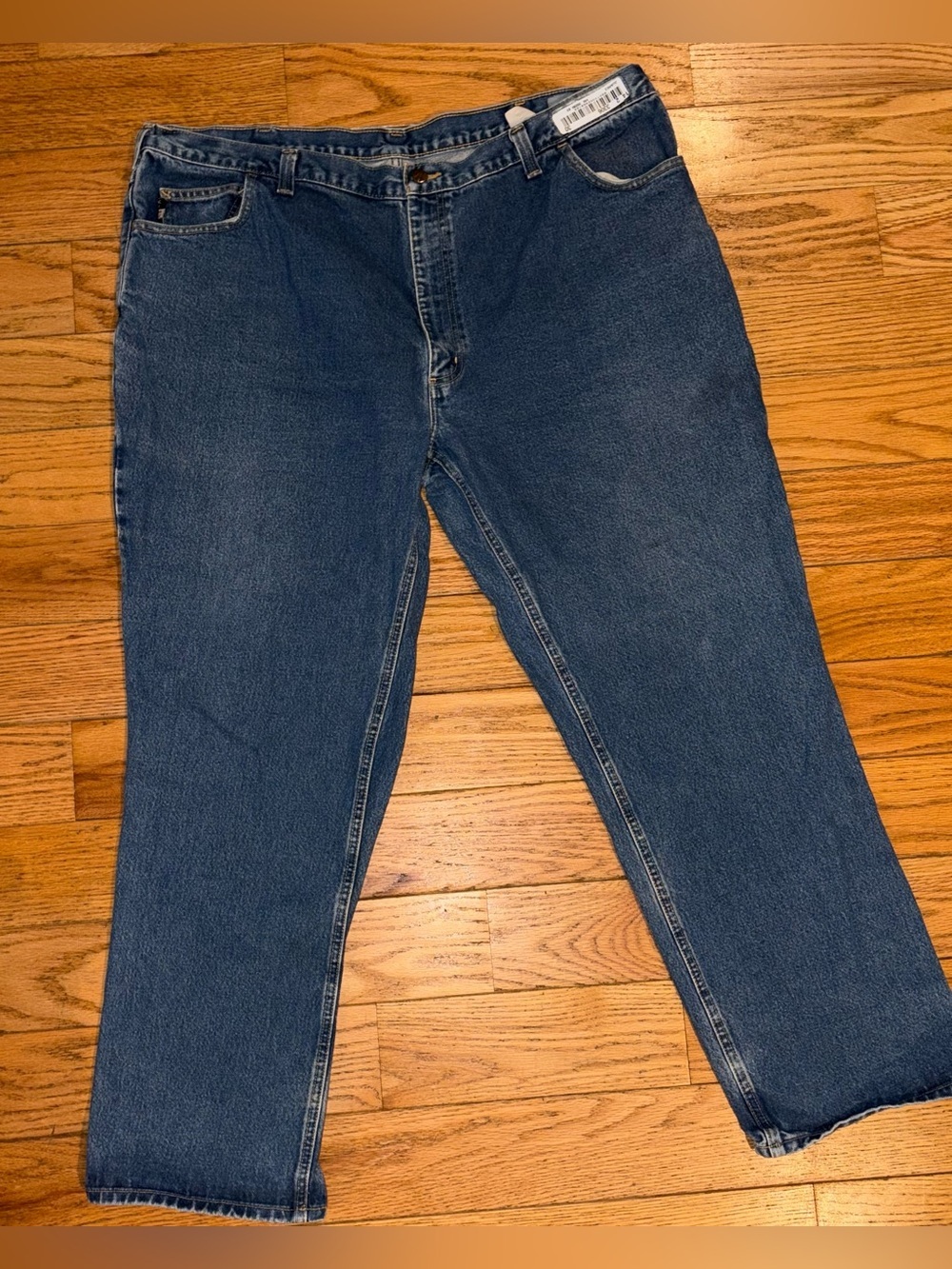 Carhartt FR Flame Resistant Straight Leg Jeans 46x32 Blue Denim